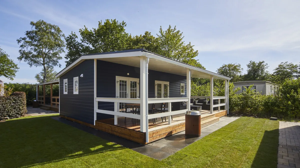 Ter Spegelt vooraanzicht Chalet HR