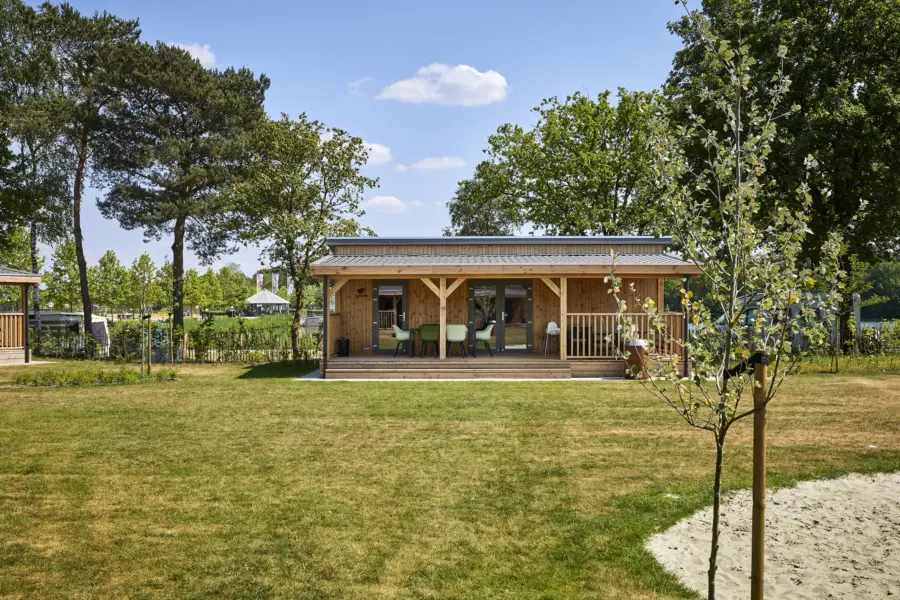 Chalet met veranda vooraanzicht