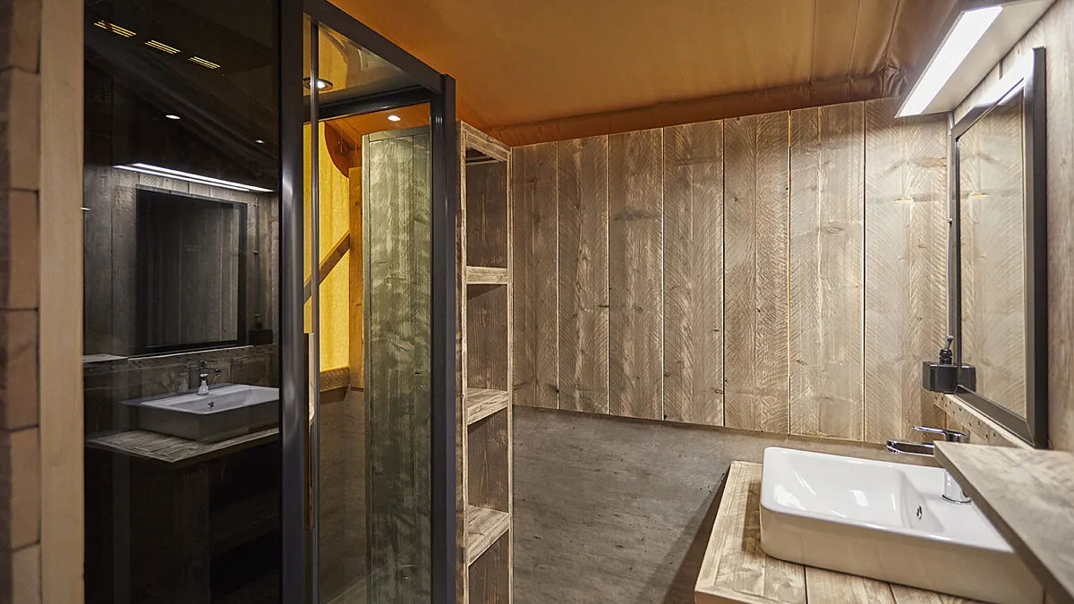 Ter Spegelt badkamer Glamping Lodge LR