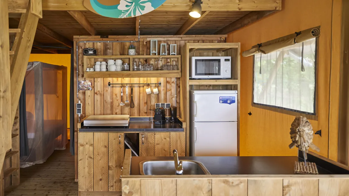 TerSpegelt LakeviewLodge keuken