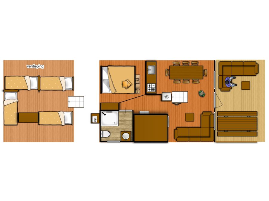 14 Lakeviewlodge plattegrond