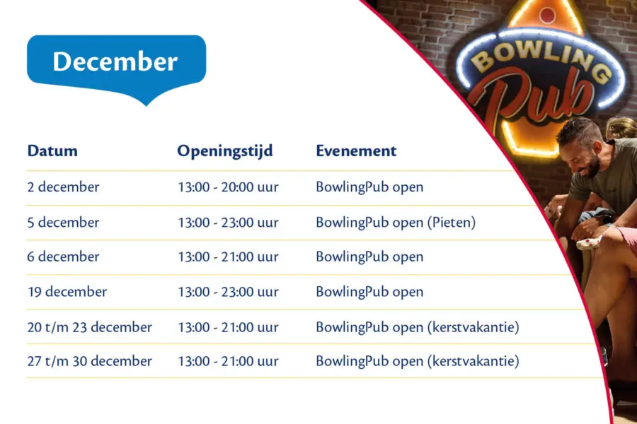Bowlen december 2026