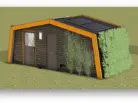 Kinderprivé Sanitair Plus Kampeer Sanitair visualisatie buiten voor