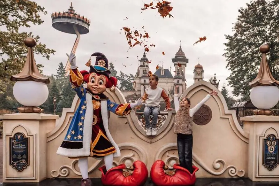 pardoes met kinderen voor symbolica herfst